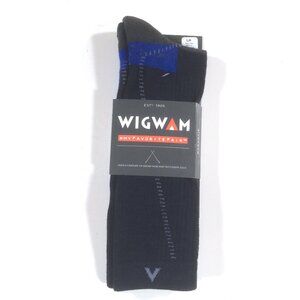Wigwam Merino Trek Hiker Crew Socks Navy Blue Mens Size Large L